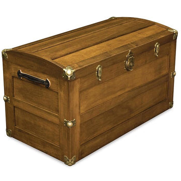 Amish Trunk with Rounded Lid - Charleston Amish Furniture