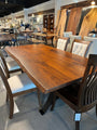Amish Live Edge Dining Table with Golden Gate Base #53570 (42