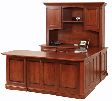 Buckingham Amish U-Shaped Desk - Charleston Amish Furniture