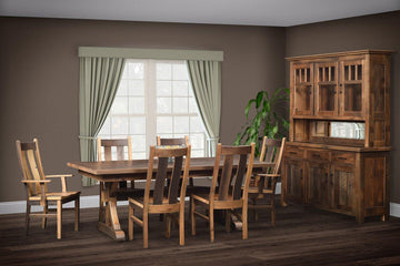 Bristol Amish Reclaimed Wood Dining Collection - Charleston Amish Furniture