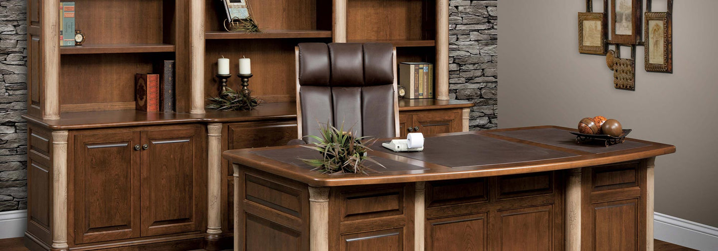 Amish Office Furniture Collections - Charleston Amish Furniture