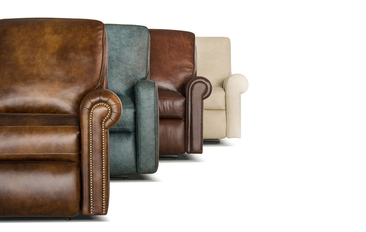 Smith Brothers American made top grain leather recliners in a variety of leather color options