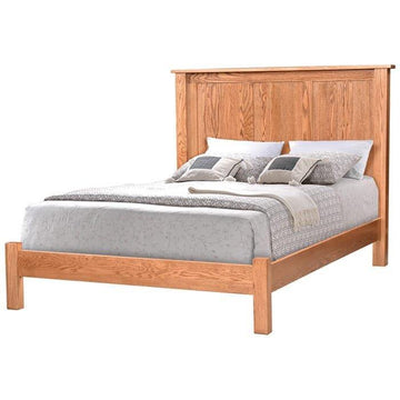 Lindholt Amish Bed with Dentil Moulding - Charleston Amish Furniture