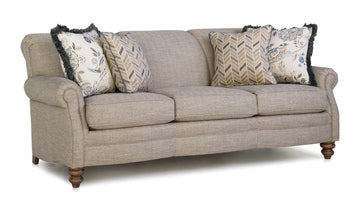 Smith Brothers Three Cushion Sofa (383) - Charleston Amish Furniture