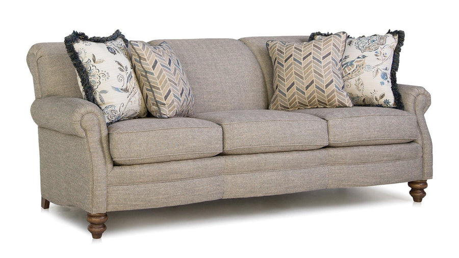 Smith Brothers Three Cushion Sofa (383) - Charleston Amish Furniture