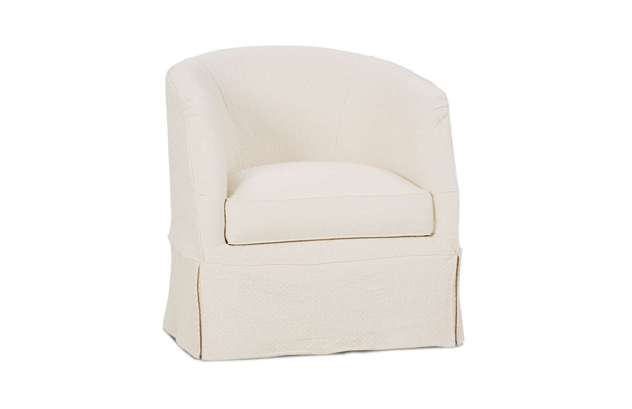 Ava Slipcover Swivel Chair