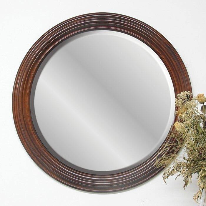 Amish Round Wall Mirror (30”) - Charleston Amish Furniture