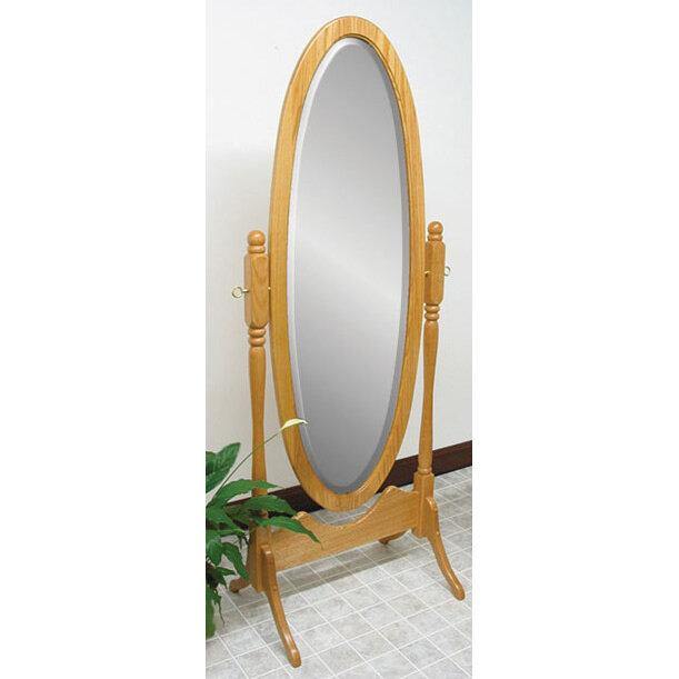 Amish Antique Oval Cheval Mirror - Charleston Amish Furniture