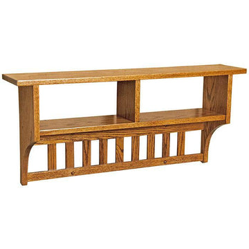 Amish Solid Wood Cubbie Shelf - Charleston Amish Furniture