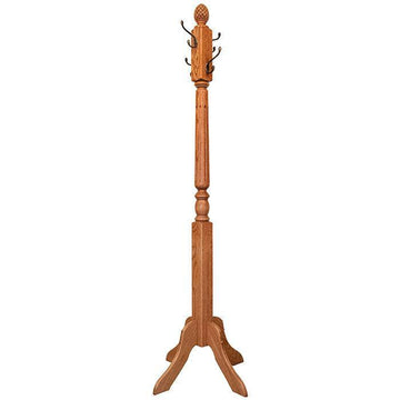 Amish Fluted Hall Tree - Charleston Amish Furniture