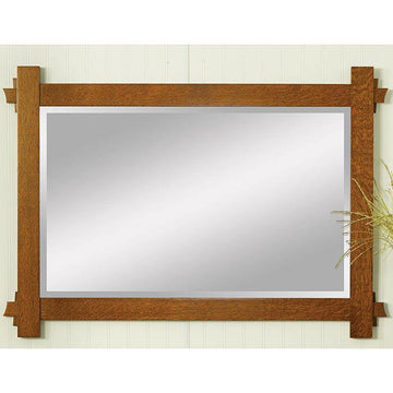 Hartford Amish Horizontal Wall Mirror - Charleston Amish Furniture