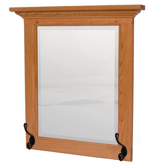 Amish High Back Beveled Hall Mirror - Charleston Amish Furniture