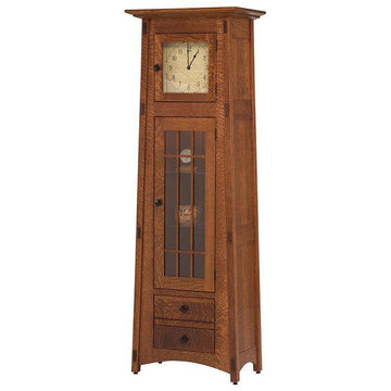 McCoy Solid Wood Amish Floor Clock - Charleston Amish Furniture
