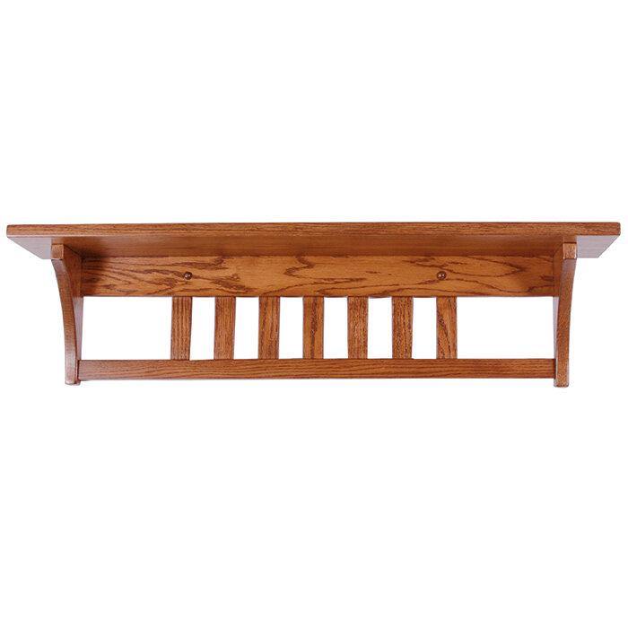 Amish Solid Wood Mission Shelf - Charleston Amish Furniture