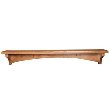 Amish Solid Wood Modern Shelf - Charleston Amish Furniture