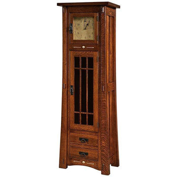 Morgan Solid Wood Amish Floor Clock - Charleston Amish Furniture