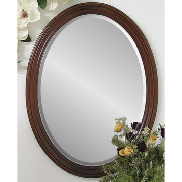 Amish Oval Wall Mirror - Charleston Amish Furniture