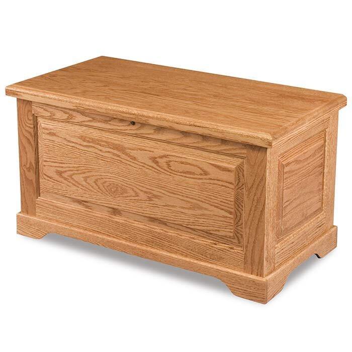 Raised Panel Amish Cedar Chest - Charleston Amish Furniture