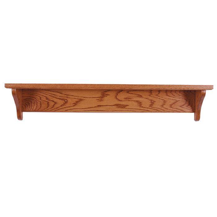 Amish Solid Wood Straight Shelf - Charleston Amish Furniture
