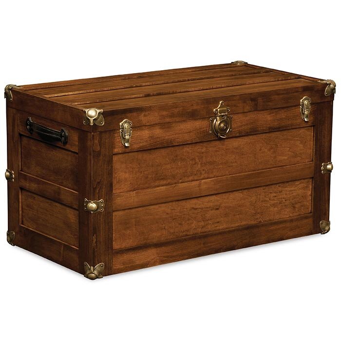 Amish Trunk with Flat Lid - Charleston Amish Furniture