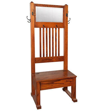 Twin Amish Hall Seat - Charleston Amish Furniture
