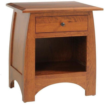 Bourdeaux Amish 1-Drawer Nightstand - Charleston Amish Furniture