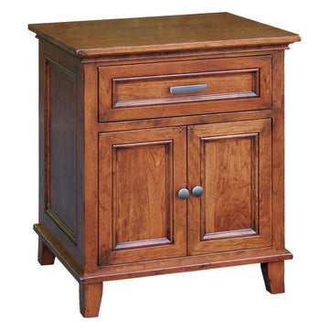Brooklyn 1-Drawer 2-Door Amish Nightstand - Charleston Amish Furniture