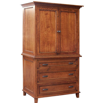 Brooklyn Amish 2-Piece Armoire - Charleston Amish Furniture