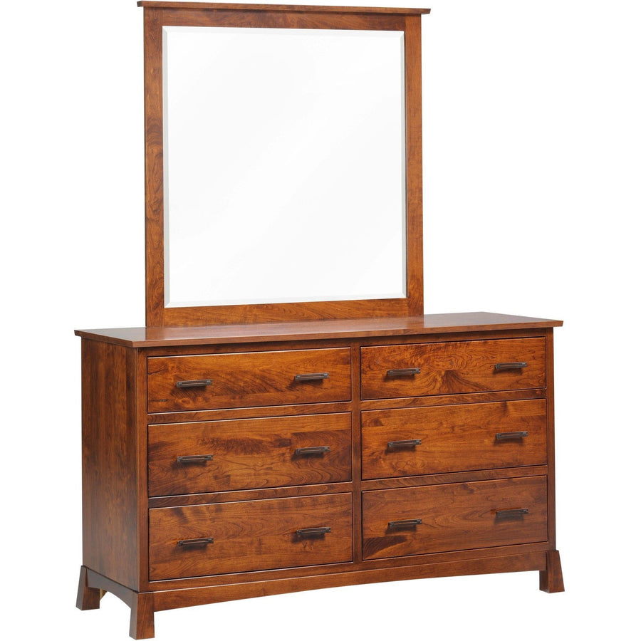 Catalina Amish Dresser with Mirror - Charleston Amish Furniture