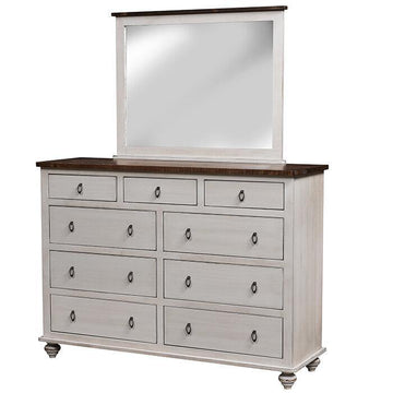 Cottage Grove Amish Dresser and Mirror - Charleston Amish Furniture