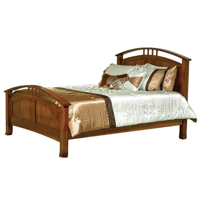 Crescent Amish Panel Bed - Charleston Amish Furniture