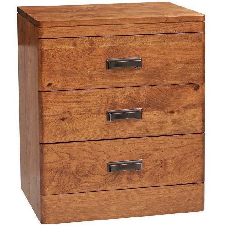 Crossan Amish 3-Drawer Nightstand - Charleston Amish Furniture