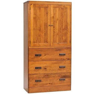 Crossan Amish Solid Wood Armoire - Charleston Amish Furniture