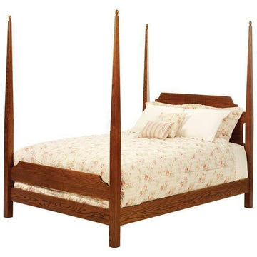 Elizabeth Lockwood Amish Pencil Post Bed - Charleston Amish Furniture