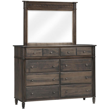 Eminence Amish Dresser with Mirror - Charleston Amish Furniture