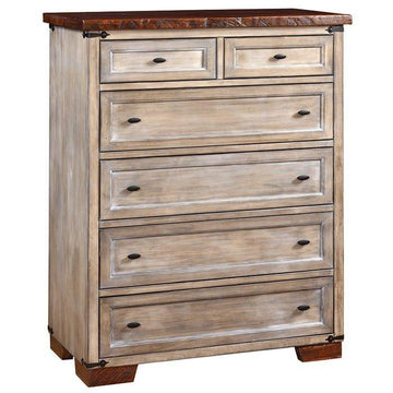 Farmhouse Heritage Amish Reclaimed Wood Chest of Drawers - Charleston Amish Furniture