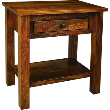 Lindholt Amish 1-Drawer Nightstand with Shelf