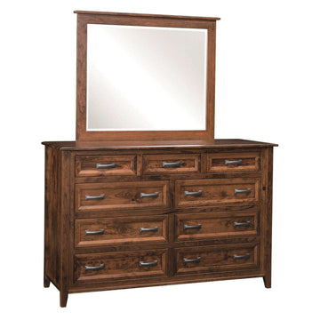 Ventura Amish High Dresser with Optional Mirror