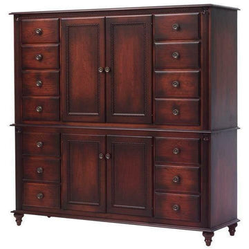 Fur Elise 2-Piece Amish Chifforobe Entertainment - Charleston Amish Furniture