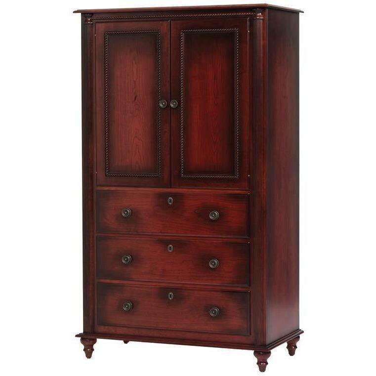 Fur Elise Amish Solid Wood Armoire - Charleston Amish Furniture