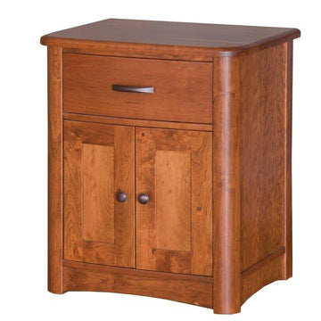 Meridian 1-Drawer 2-Door Amish Nightstand - Charleston Amish Furniture