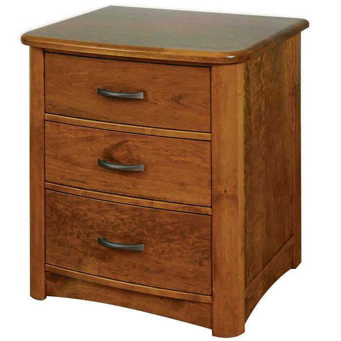 Meridian 3-Drawer Amish Nightstand - Charleston Amish Furniture