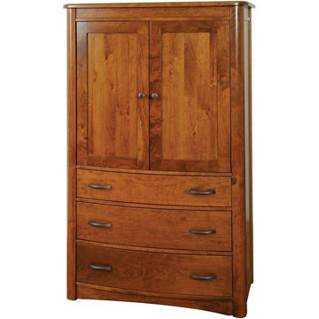Meridian Solid Wood Amish Armoire - Charleston Amish Furniture