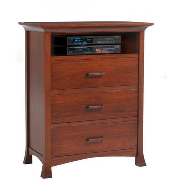 Oasis Amish Chest with Media Shelf - Charleston Amish Furniture