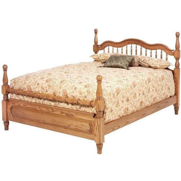 Sierra Classic Amish Crest Bed - Charleston Amish Furniture