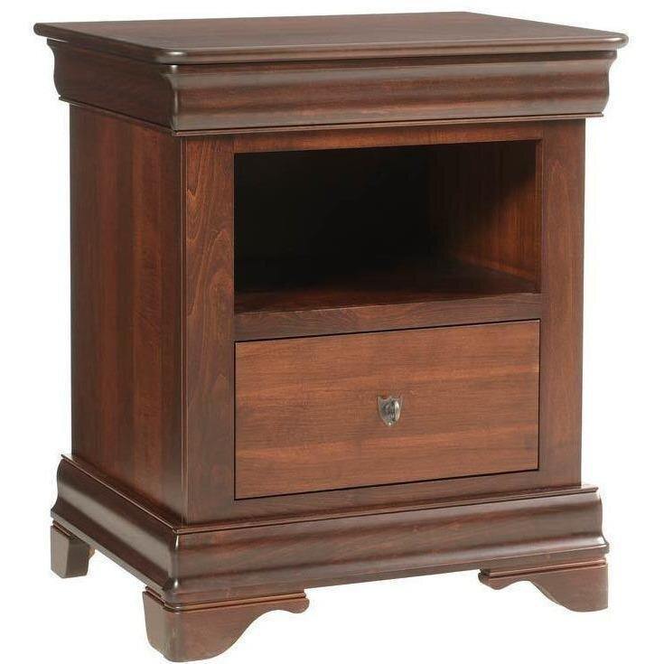 Versailles Amish 1-Drawer Nightstand - Charleston Amish Furniture