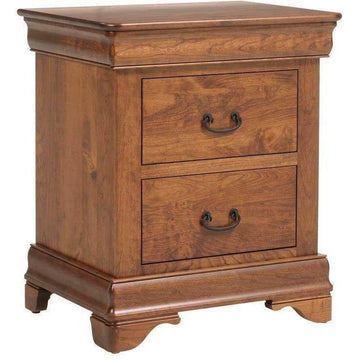 Versailles Amish 3-Drawer Nightstand - Charleston Amish Furniture