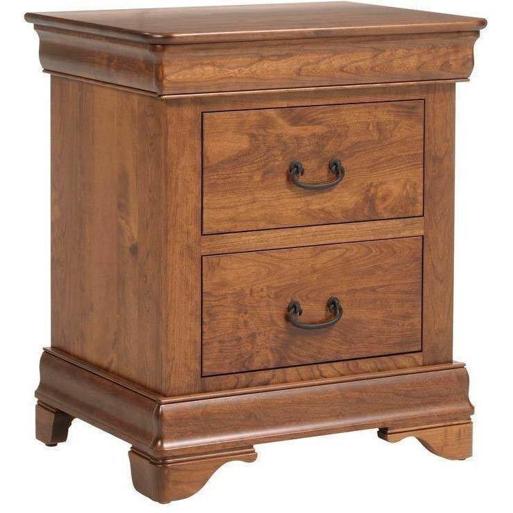 Versailles Amish 3-Drawer Nightstand - Charleston Amish Furniture