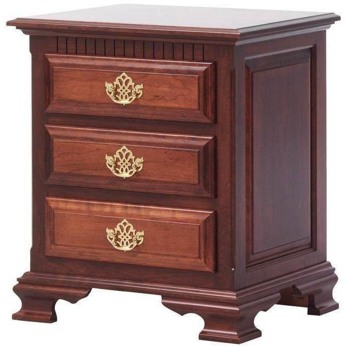 Victoria's Amish 3-Drawer Nightstand - Charleston Amish Furniture