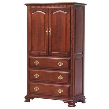 Victoria's Solid Wood Amish Armoire - Charleston Amish Furniture